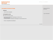 Tablet Screenshot of fb.design.fh-dortmund.de